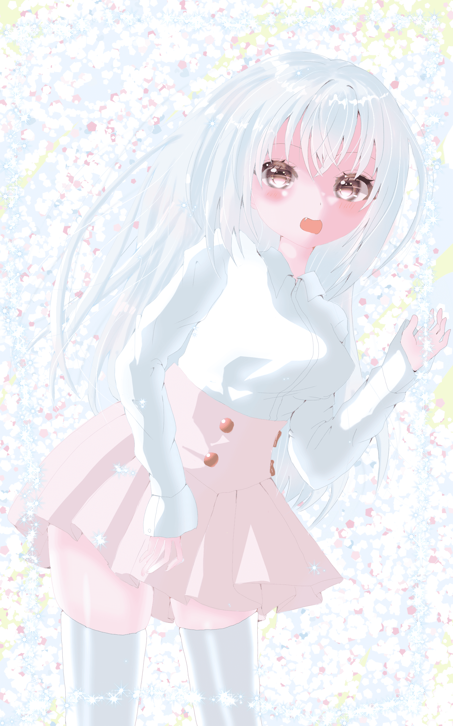 雪のような透明感の女の子