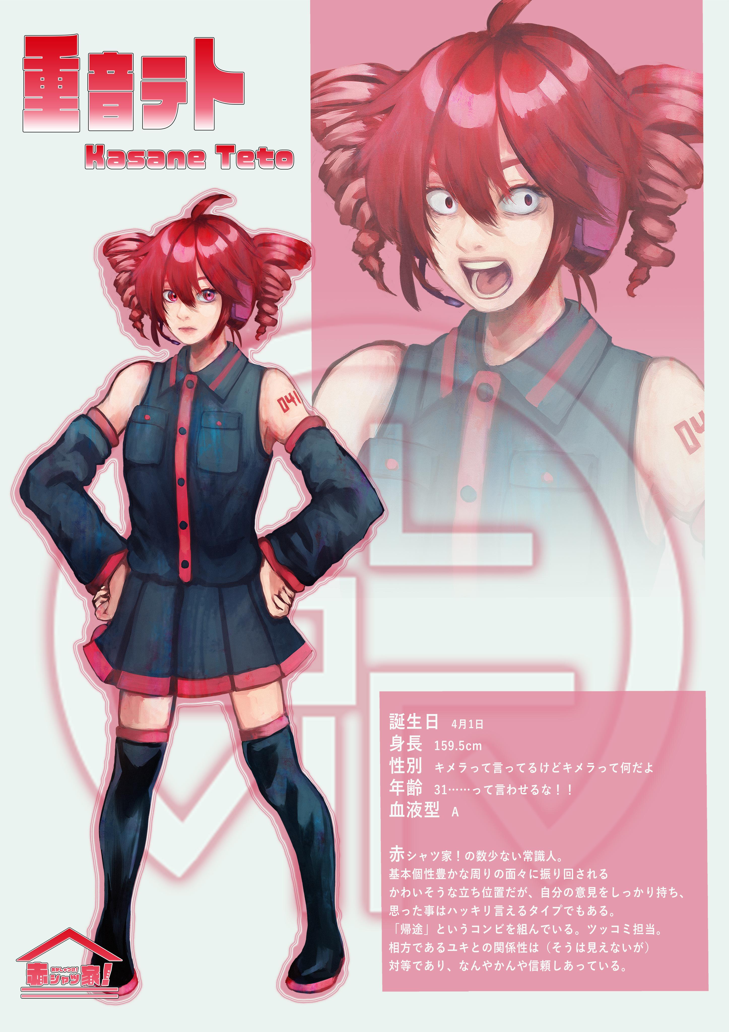 重音テト誕生日&赤シャツ家!設定プロフィール