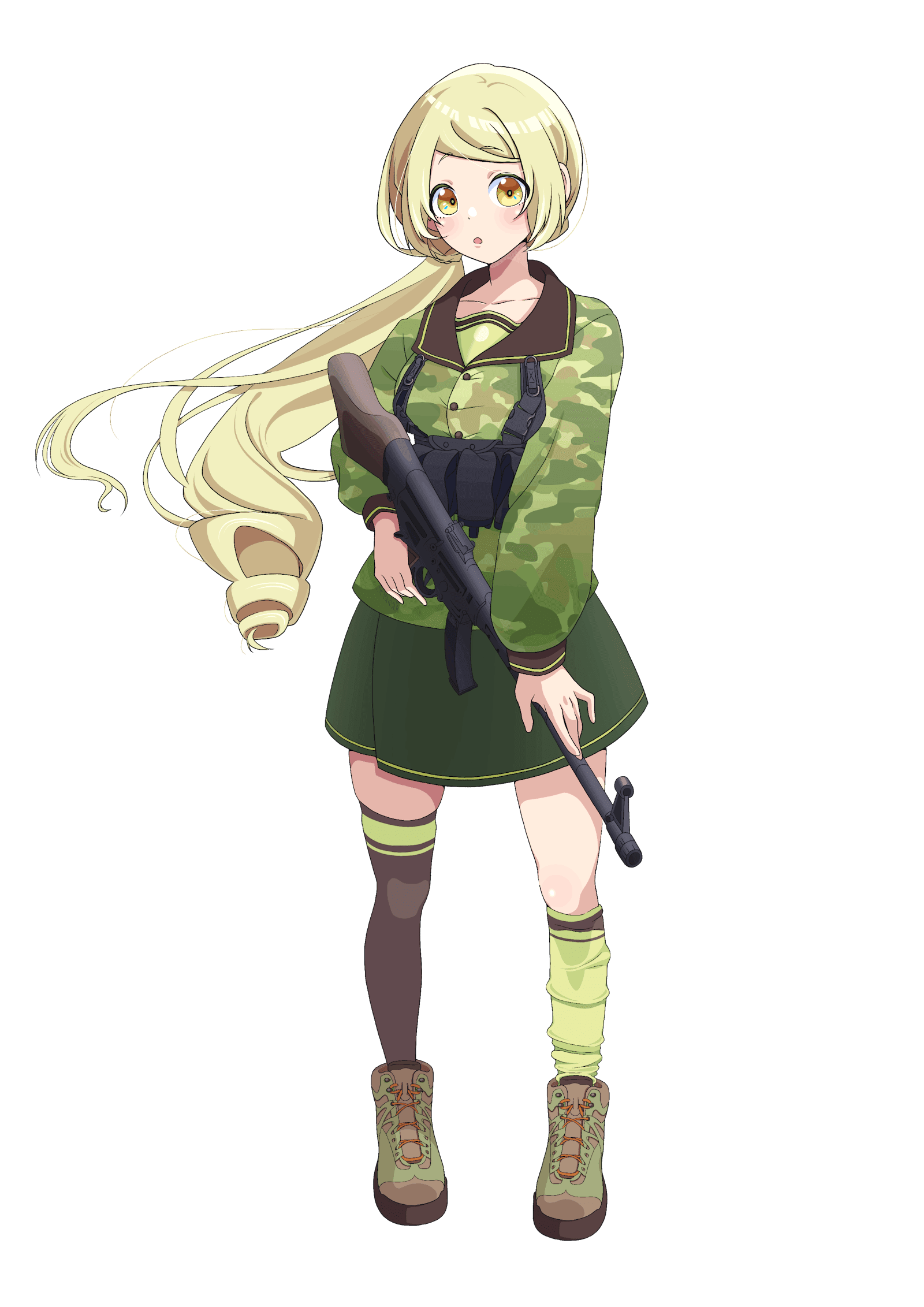 銃火器を持った少女