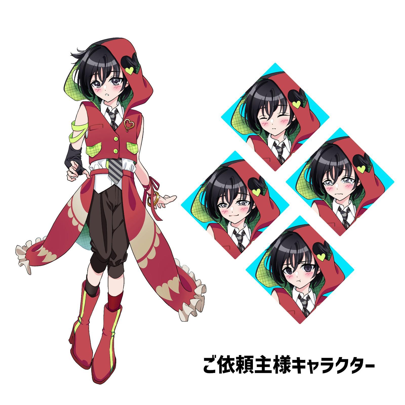 ご依頼者様キャラクターの衣装デザインと立ち絵