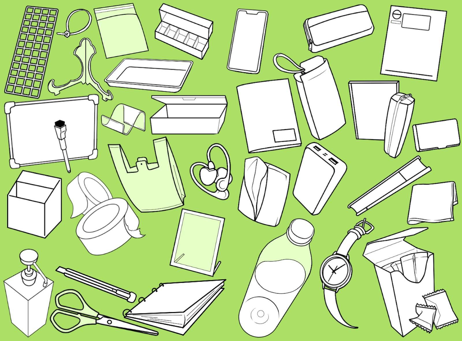 コミティア初参戦レポ用に描いた小物